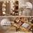 Vanity Desk with Mirror, Power Outlet & LED Lights, Makeup Vanity Table with 2 Drawers & 4 Shelves, Dressing Table for Bedroom Dressing Room-1462394765