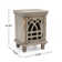 Table de chevet en bois gris antique