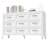 9-Drawer Metal Dresser for Bedroom, White Steel Chest of Drawers with Modern Profile