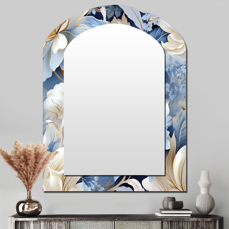 Miroir mural Ethereal Rococo Flourish Victorian, 43 po x 33 po