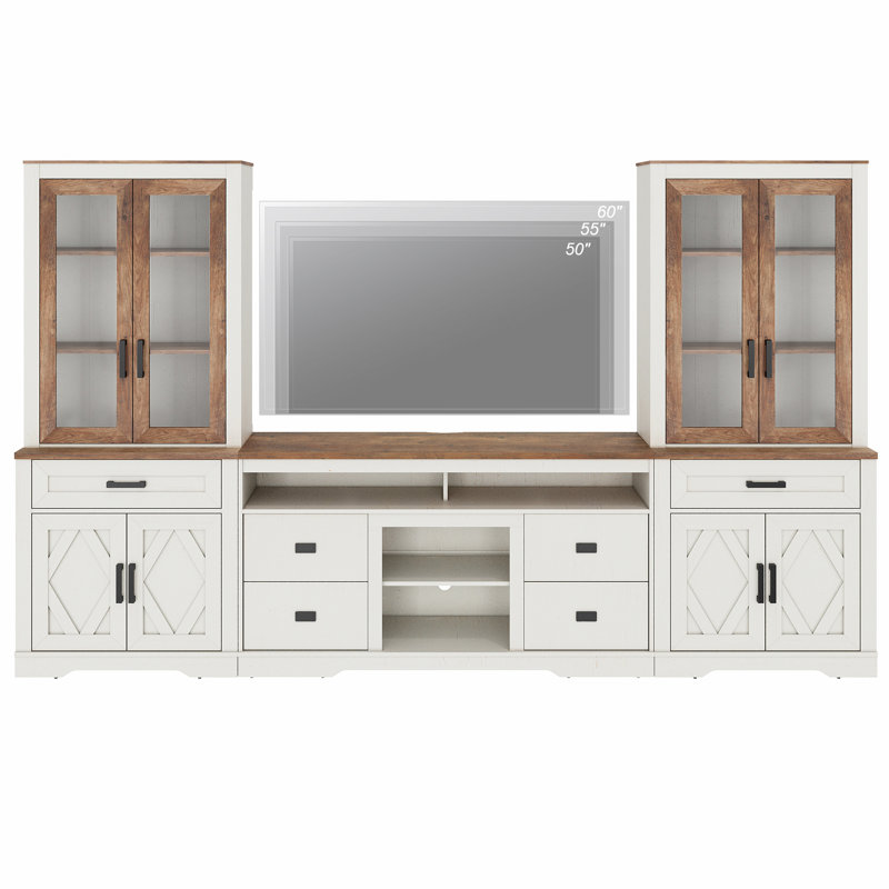 Meuble télé Laziza Elegant, Chêne blanc