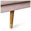 Canapé Mid-Century moderne capitonné en tissu rose rosé avec pieds dorés - 72,25 pouces-1482025024