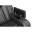 Fauteuil inclinable électrique 3 pièces en similicuir gris Benz