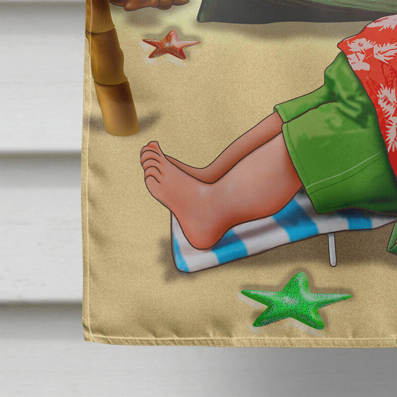 Drapeau de Noël Zenor Beach, H 40 po x l 28 po