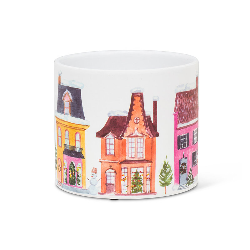 Cache-pot en céramique Loudonville, H 4,5 po x l 4,5 po x P 4,5 po
