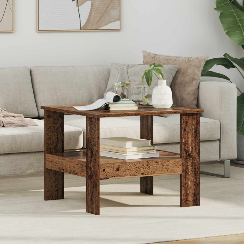 Coffee Table with Storage, Old Wood