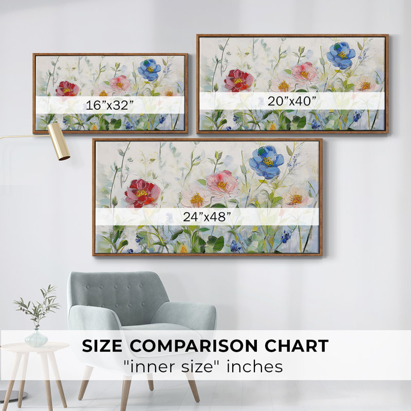 Botanical Series-CCDCLI - Toile tendue avec châssis tendue, prête à être accrochée, H 25 po x l 49 po, Noyer