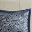 Literie bleu marine avec coussins - Design classique et facile à entretenir pour une chambre à coucher pratique 5 pièces dans un magnifique matériau cachemire durable-120944824-120944827