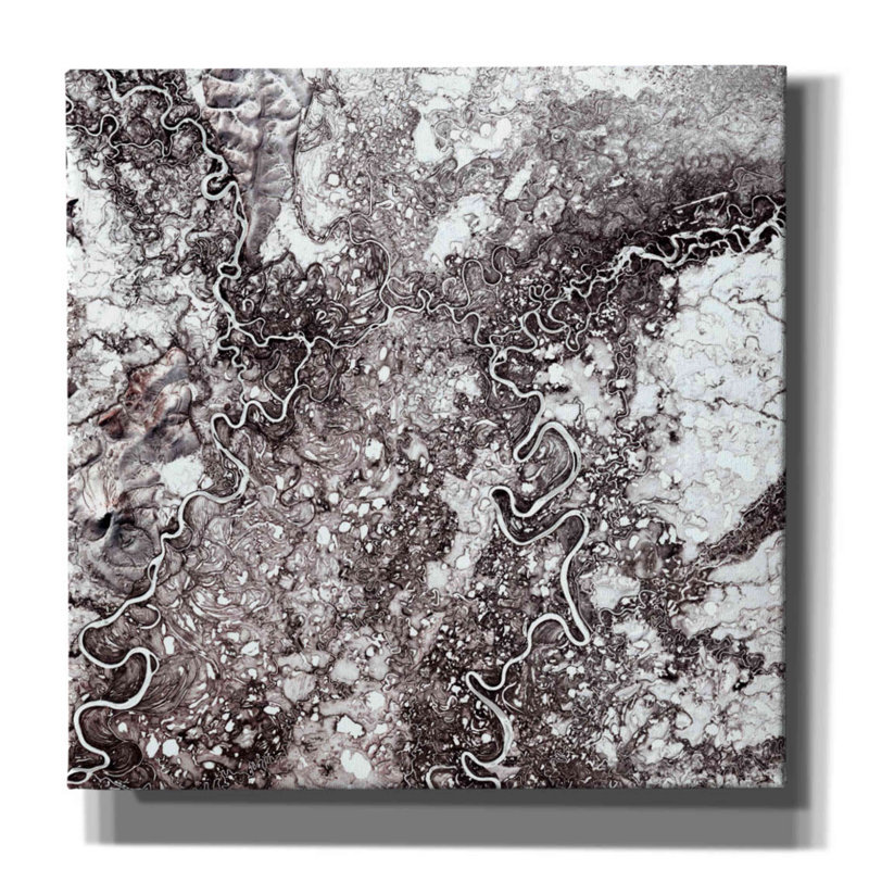 Mayn River - peinture sur toile tendue, H 12 po x l 12 po x P 0,75 po