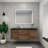 Castin 60" Wall-Mounted Single Left Sink Bathroom Vanity Set-976019361