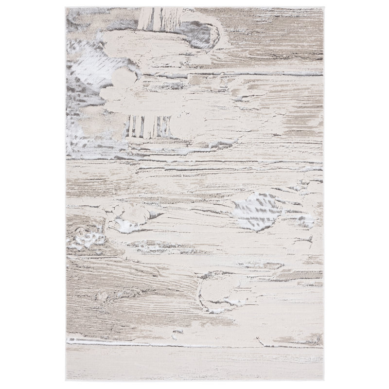 Tapis crème, Rectangle 5 pi 2 po x 7 pi 5 po