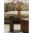 2-Piece Modern Round Nesting Coffee Table Set with 8mm Tempered Glass Top & Dual Storage Drawers - Space-Saving Walnut Wood Accent Tables for Living Room, Home Office