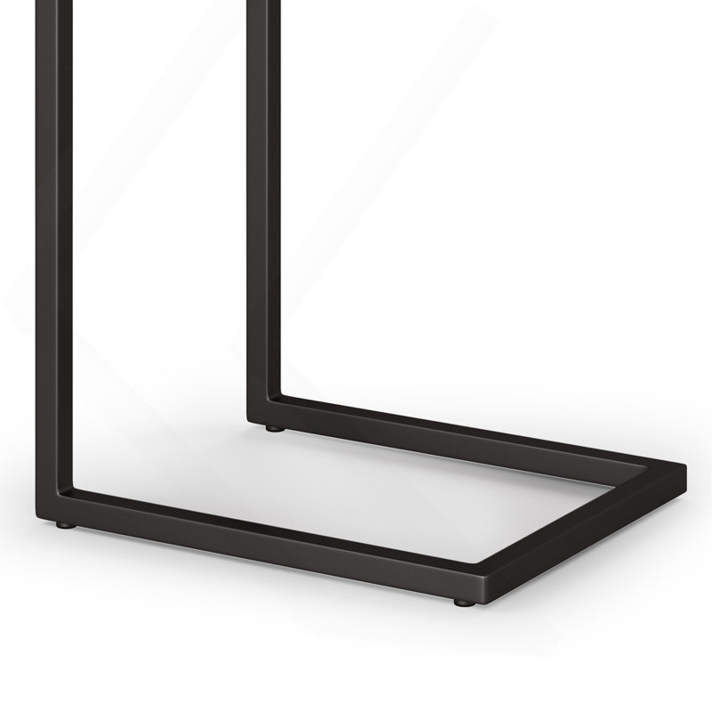 Table d'appoint Wide C - Brun cognac foncé