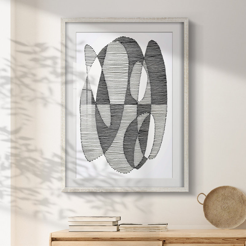 Opposite Day II -Framed Print, 19.5" H x 16.5" W, White