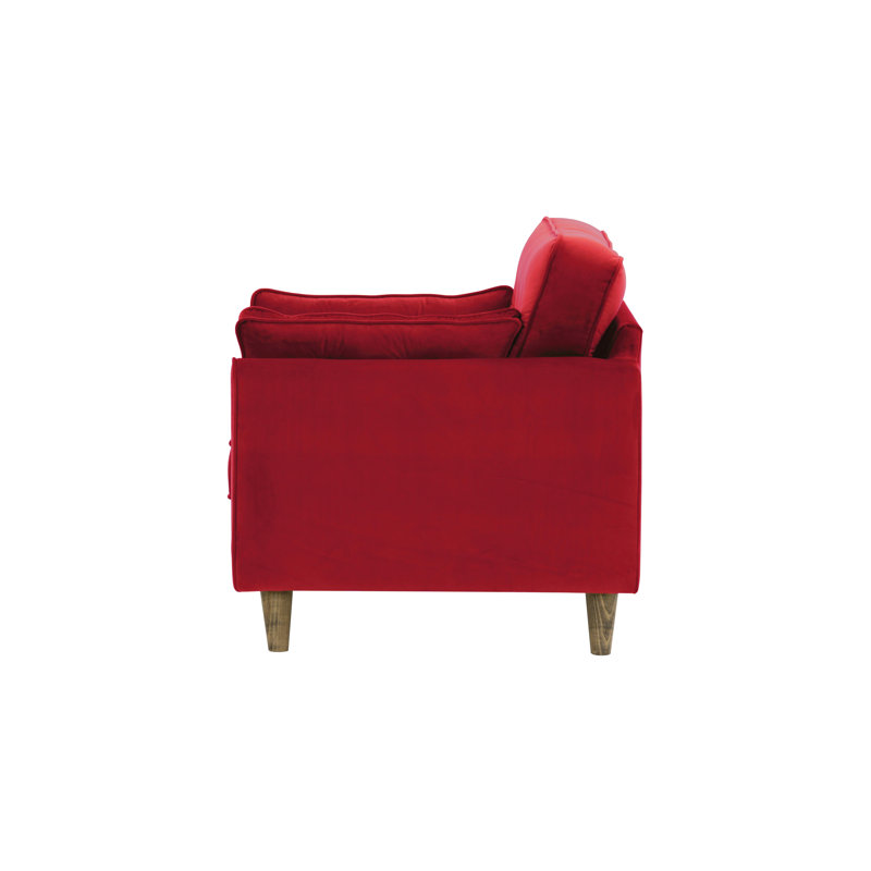 Romeo Upholstered Armchair, Red