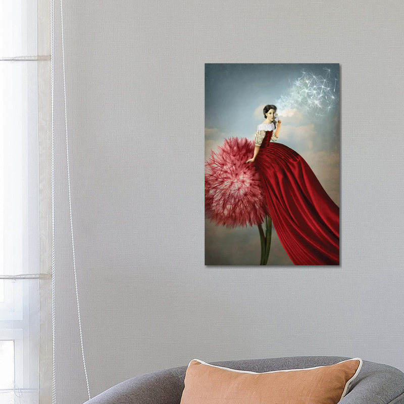 «Imagination» par Catrin Welz-Stein - impression d'art graphique, H 26 po x l 18 po x 1,5 po, Toile tendue, Pas de tapis