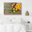 «Floral abricot sur table en bois» sur-99543838