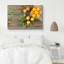 «Floral abricot sur table en bois» sur-99543840