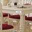 Ensemble de table de salle à manger classique en bois massif de style crémeux-660500576-660500578-660500579