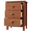 Creath Solid Pine Extra-Tall Nightstand with 3 Deep Drawers for Ample Storage by-2005861461