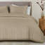Noso Premium Hotel Quality Satin Stripe Duvet Cover Set with Pillowcases-955622308-955622235