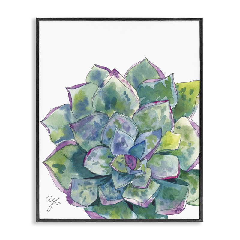 Abstrait aquarelle abstraite, giclée par Alexandria Gilbert Kincaid, Giclée encadrée noir minuit, H 14 po x l 11 po