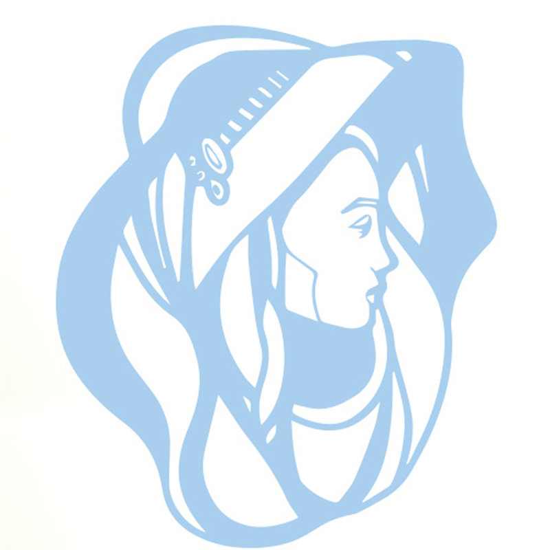 Wall Decal, Light Blue, Large