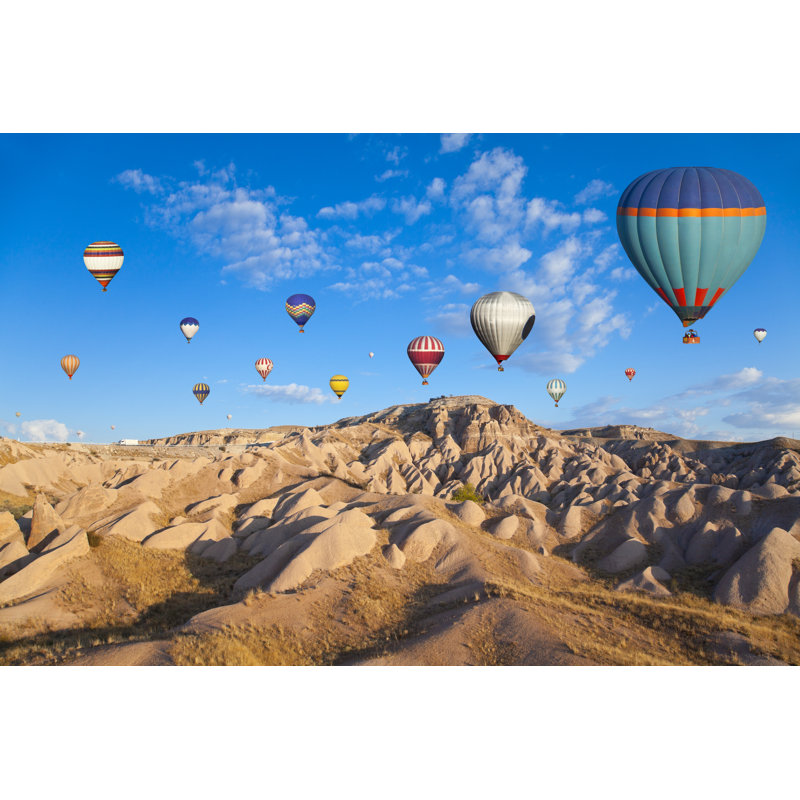 Hot Air Ballons Of Cappadocia by Eli_asenova - Wrapped Canvas Print, 30cm H x 46cm W