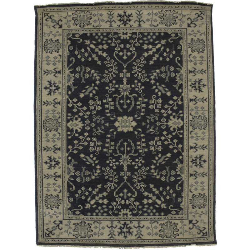 Tapis oriental gris anthracite Mute
