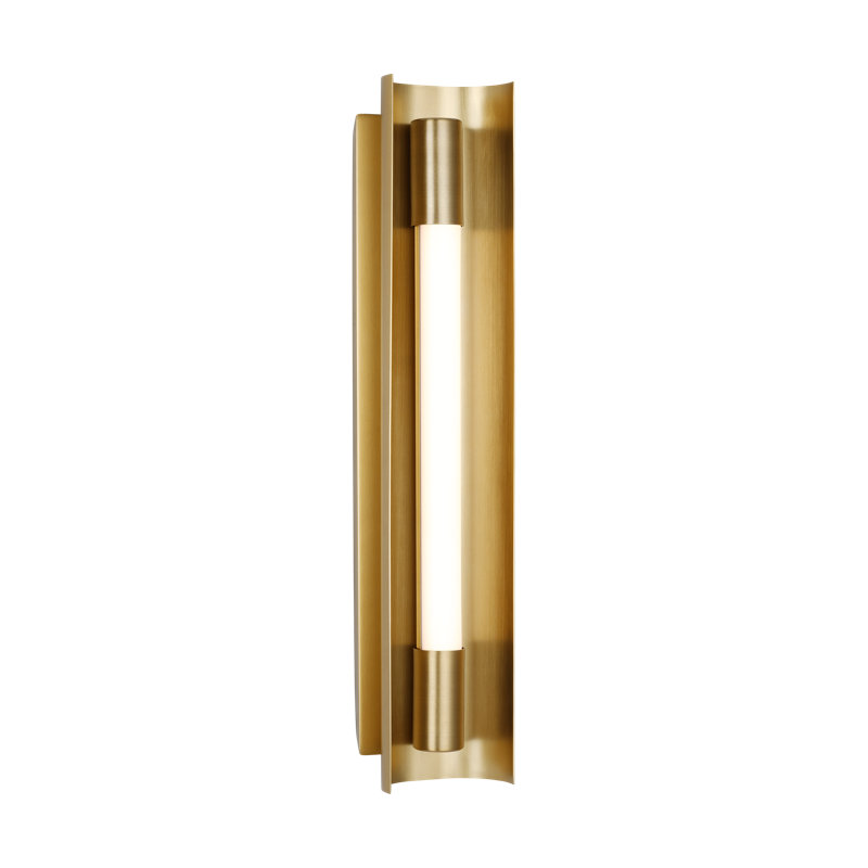 Carson 1 - Light LED Bath Bar, Burnished Brass