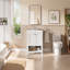 Ensemble de meuble-lavabo simple 24 po avec comptoir en céramique Monolithe, assemblage requis