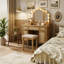 Vanity with Mirror and Seat