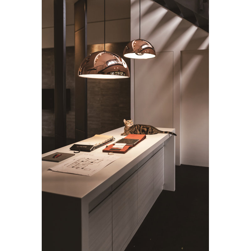 Dome 1 - Light Pendant, Copper, 78.7" H x 19.7" W x 19.7" D