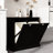 Black E1 Laundry Sorter, Two Compartments, Coated, Removable Bags, 100 Lbs Load-bearing, Assembly Required With Screw Bag And Electric Drill Classifier Compartments - Painted Shell-478333152-478333154