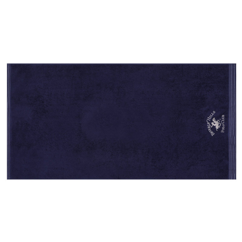 Ensemble de 2 serviettes de bain 100% coton, Bleu foncé