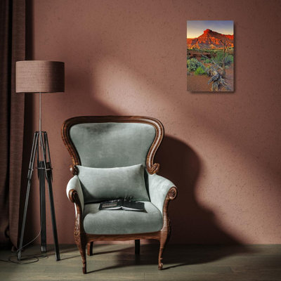 Red Barrel Studio® Welling, Dave Gallery Wrapped Canvas Art: Utah Paria Canyon sandstone formation at sunset