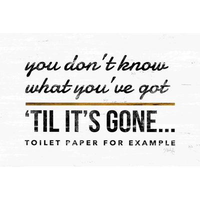Papier hygiénique - Toile tendue, impression
