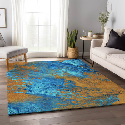 Tapis cobalt lavable à la machine de qualité supérieure Mayfield