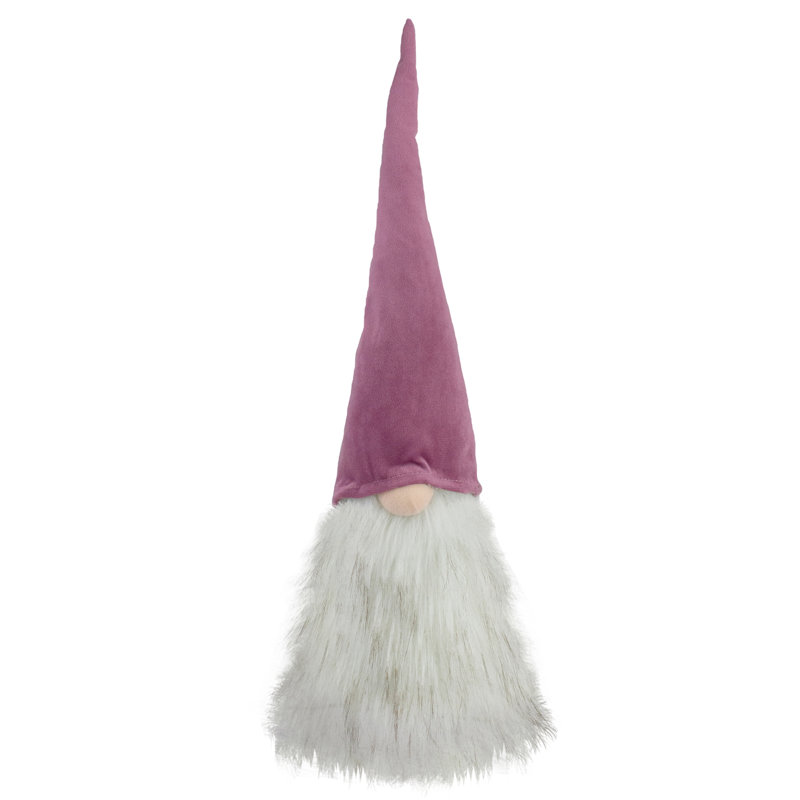 Décoration de Noël gnome lumineuse 17 "mauve à piles