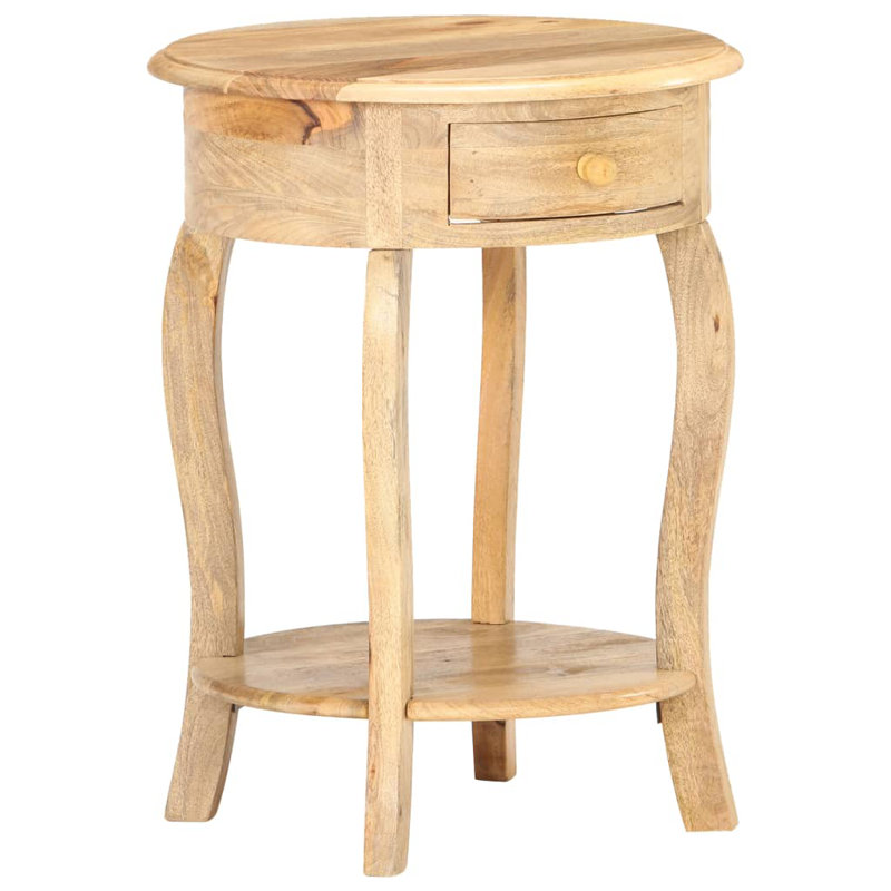 Chestertown Solid Wood Top End Table with Storage
