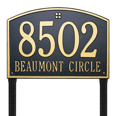 Cape Charles 2-Line Lawn Address Sign