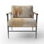 Fauteuil d'appoint rembourré beige et doré Dream Collage I-170653012