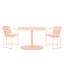 Chaises de bistro élégantes pour l'extérieur - mobilier en fer fabriqué en corail-95545139