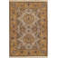 Manchuria Hand-Knotted Wool Oriental Area Rug in Gold/Red/Blue