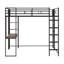 Lit mezzanine double en métal avec 2 tablettes et 1 bureau Gerasim-1685573745