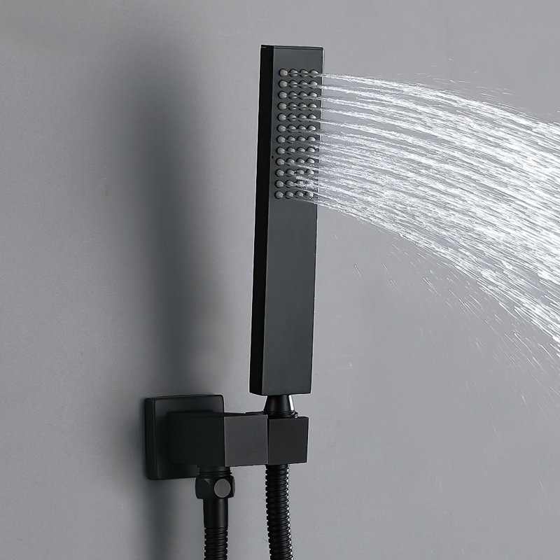 Système de douche thermostatique avec pommes de douche à effet pluie