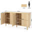 Buffet 59,74 "moderne en noyer avec rangement-1759673474
