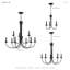 Lustre style chandelier 9 lumières Arunvir-391015176