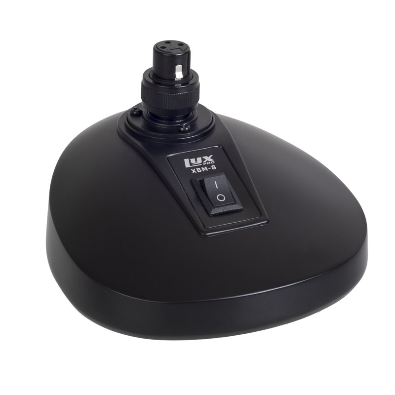 Support de microphone LyxPro avec prise XLR intégrée pour les micros Podium