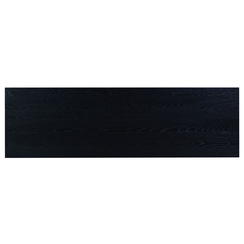 Tobiette 6 Drawer Wood Dresser, Black
